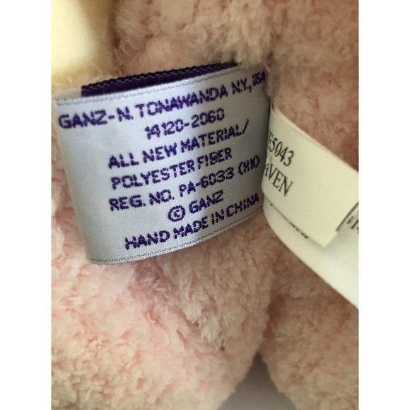 Heritage Collection GANZ Pink Bunny Heaven HE5043 Plush Stuffed Bunny Praying - Picture 8 of 9